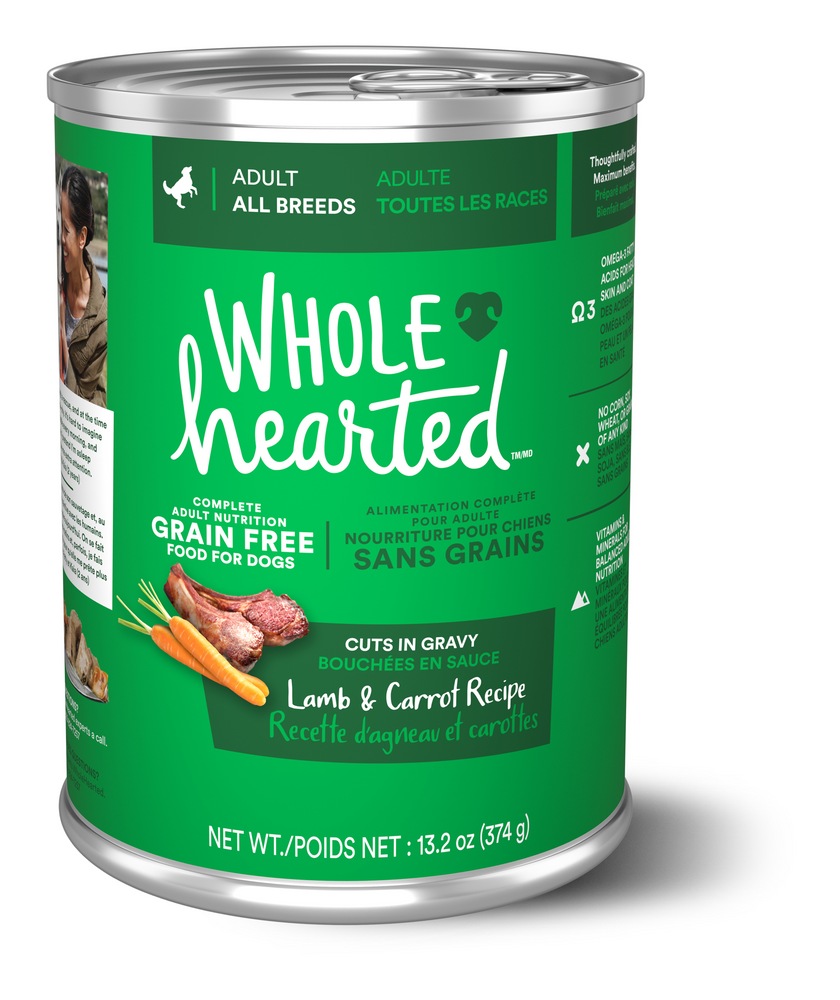 WholeHearted Grain Free Cuts in Gravy Lamb & Carrot Adult Wet Dog Food