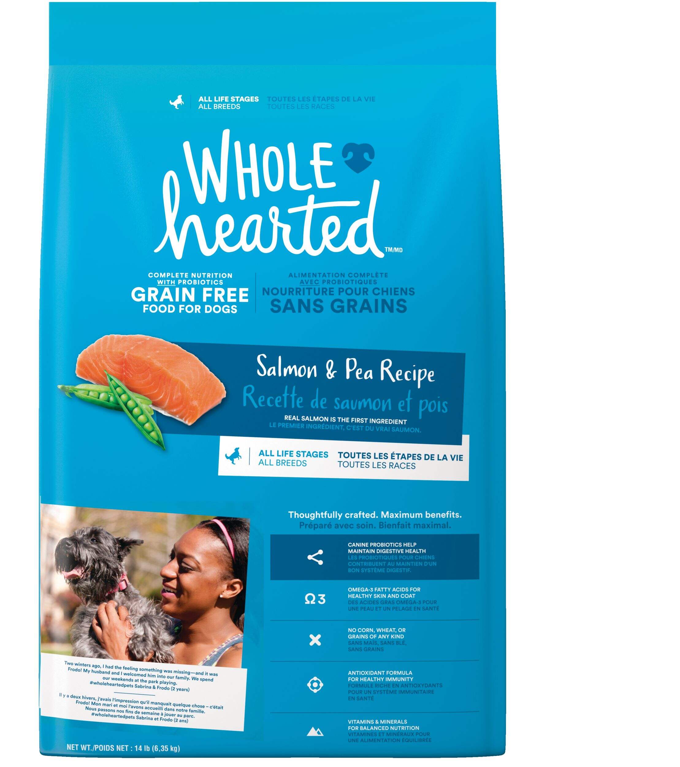 WholeHearted All Life Stages GrainFree Salmon and Pea Dry Dog Food