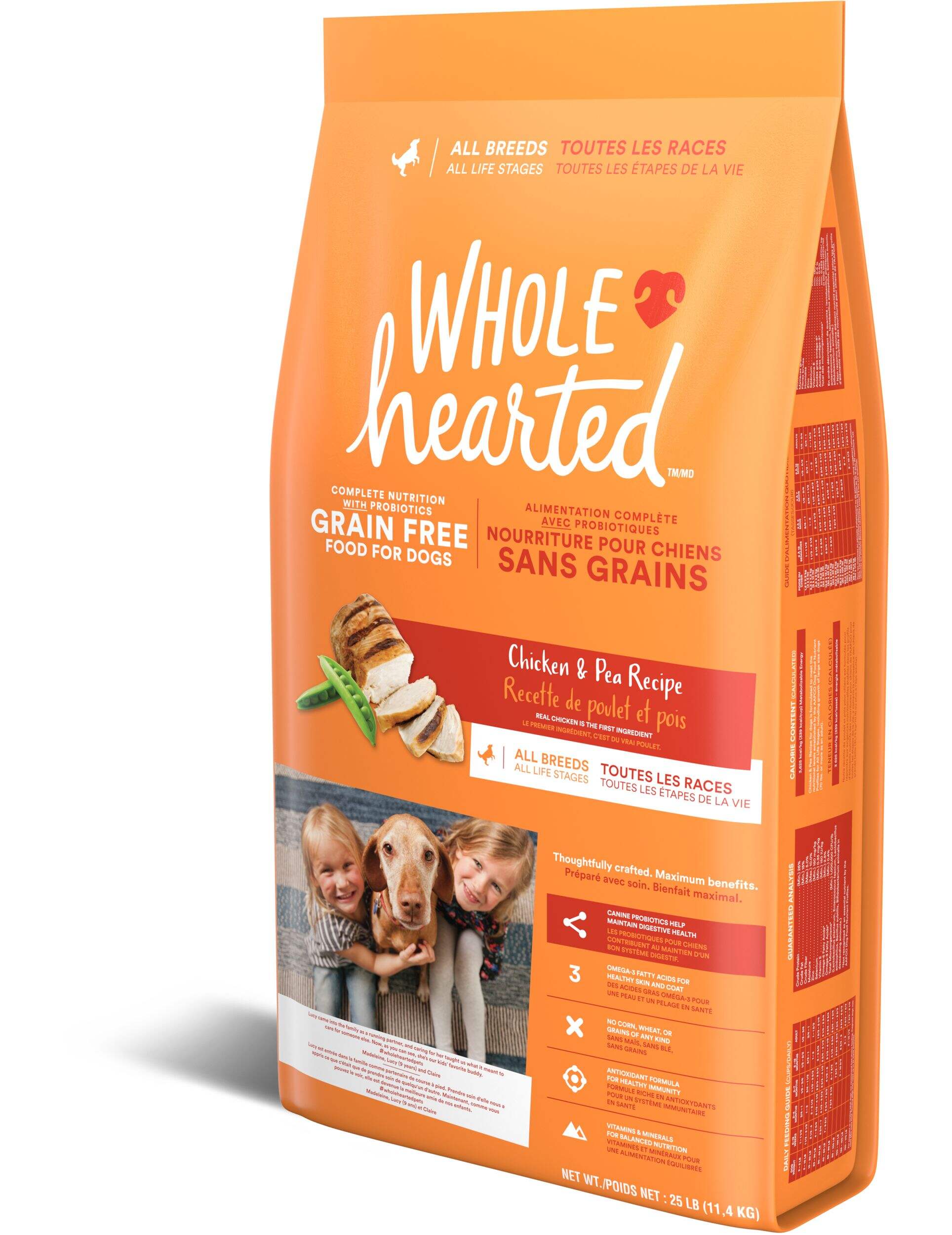 Wholehearted All Life Stages Grain-free Chicken And Pea Dry Dog Food 