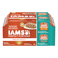 IAMS Perfect Portions Grain-Free Chicken & Tuna Wet Cat Food, 12-Pk, 900-g Front_Elevated