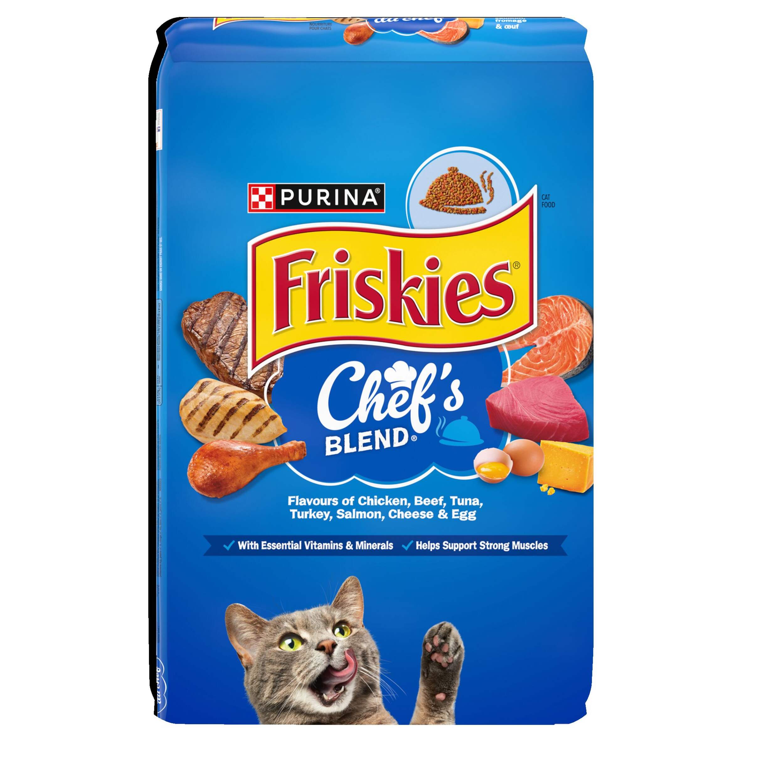 Purina Friskies® Chef's Blend Dry Cat Food, 7.5-kg Front_Elevated