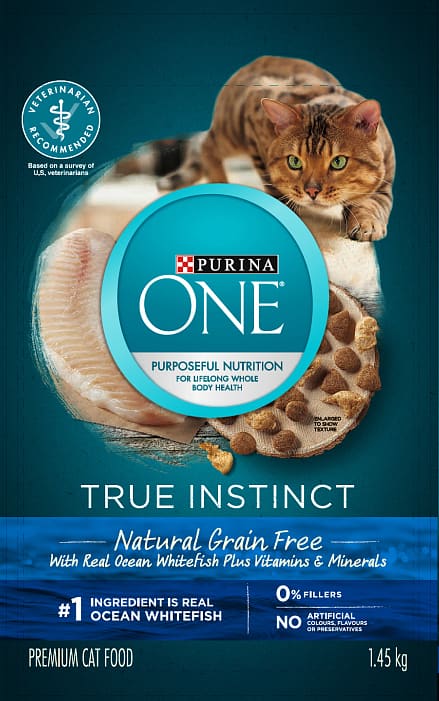 Purina® ONE® Cat True Instinct Ocean Whitefish Dry Cat Food, 1.45-kg ...