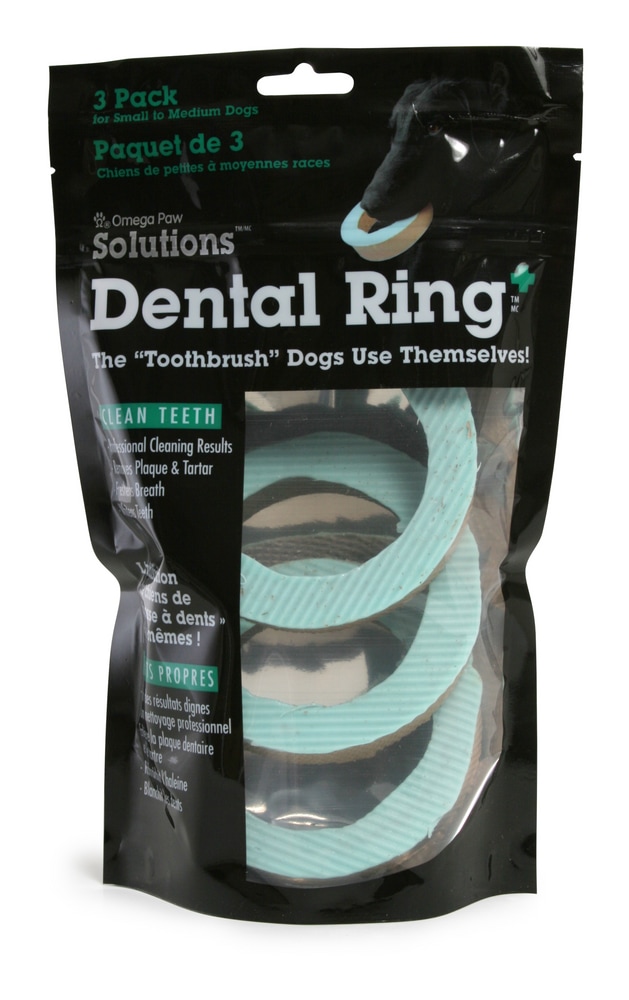 Omega Paw Solutions Dental Ring Dog Treats, 3Pk Canadian Tire