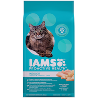 IAMS Proactive Health Indoor Weight & Hairball Care Adult Dry Cat Food, 3.2-kg Front_Flat