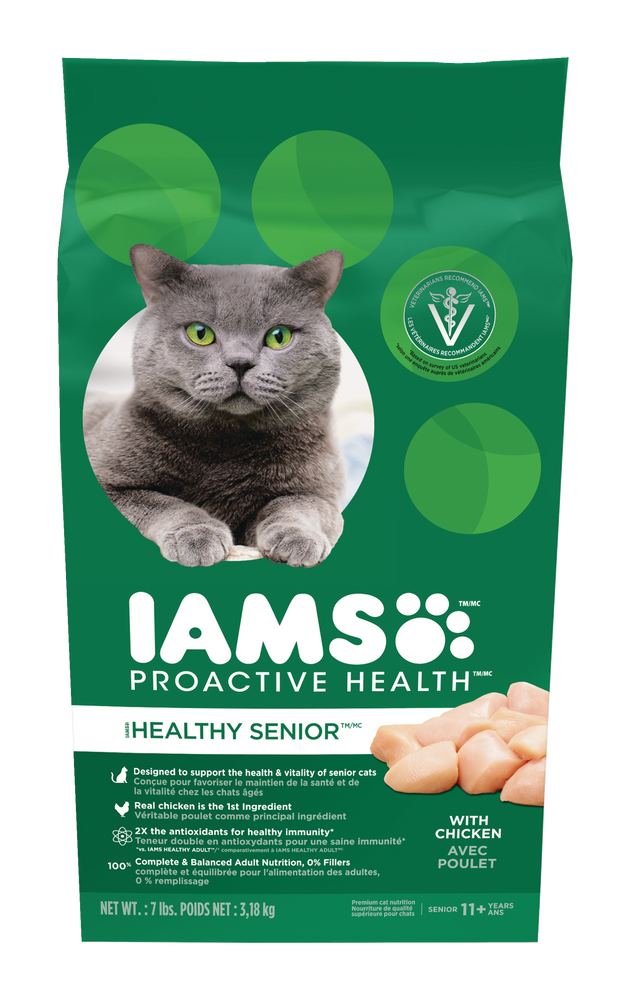 iams healthy senior dry cat food