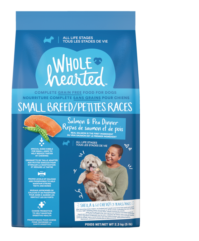 WholeHearted Small Breed Grain Free Salmon & Pea All Life Stages Dry