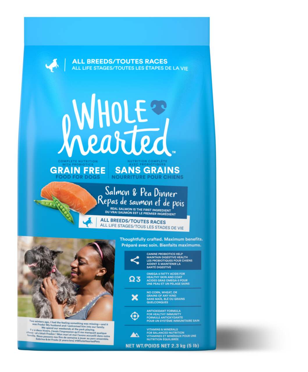 Wholehearted salmon dog food hot sale reviews