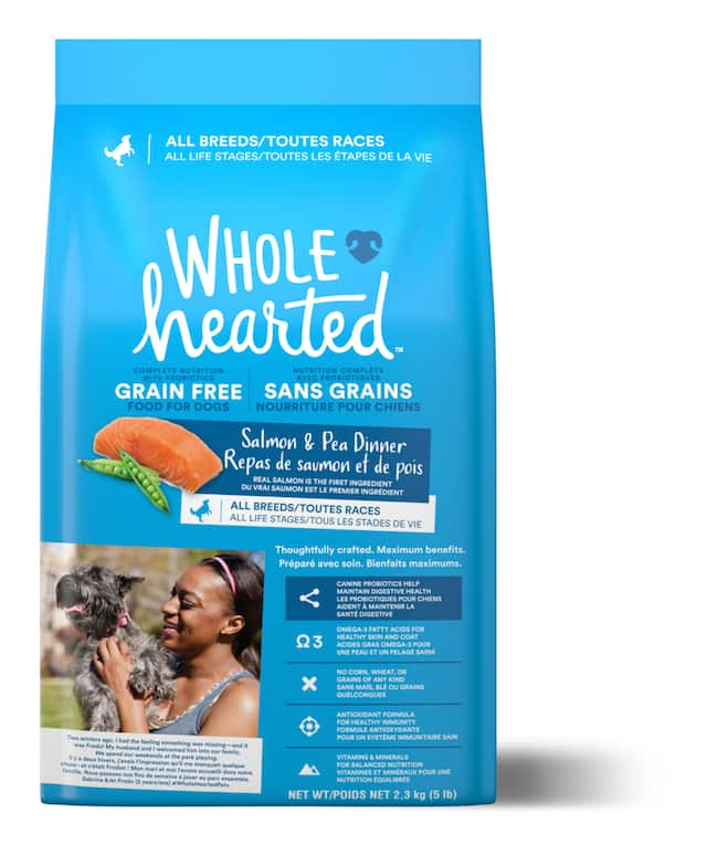 WholeHearted Grain Free Salmon and Pea All Life Stages Dry Dog Food, 2. ...