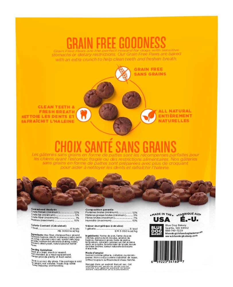 blue dog bakery grain free paws