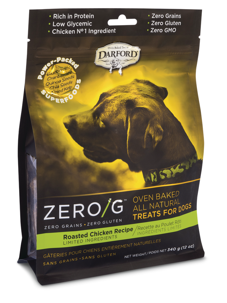 Darford ZERO/G All Natural Oven Baked Roasted Chicken Dog Treats, 340g Canadian Tire