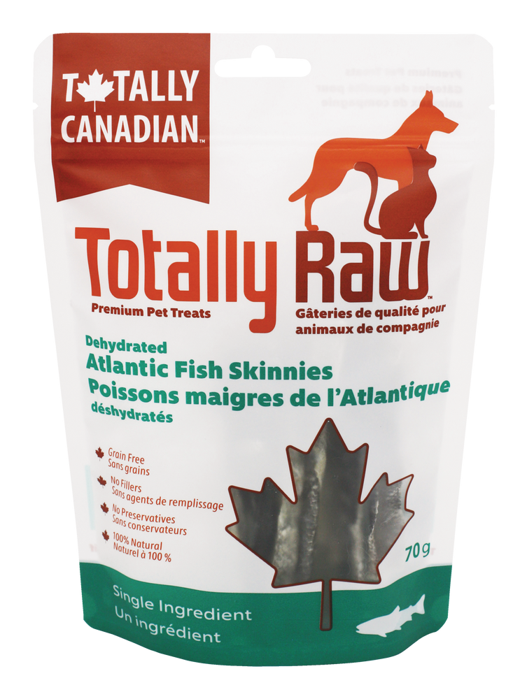 Totally Raw Dehydrated Fish Skinnies Pet Treats, 70g Canadian Tire