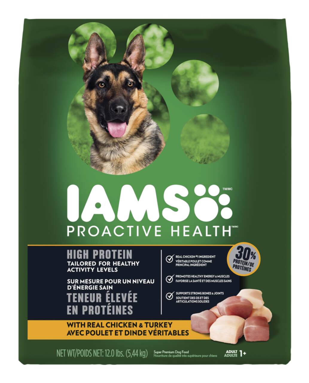 Iams high protein dog food sale