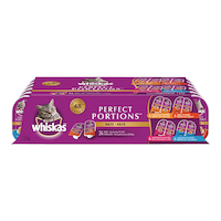 Whiskas Perfect Portions Variety Pack Wet Cat Food, 1.8-kg, 24-Pk