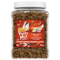 Friskies Party Mix™ Gravy-licious™ Chicken & Gravy Flavour Dry Cat Treats, 454-g Front_Flat