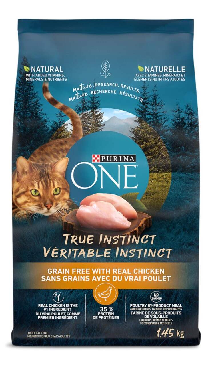 Purina ONE® True Instinct Natural Grain Free with Real Chicken Dry Cat  Food, 1.45-kg