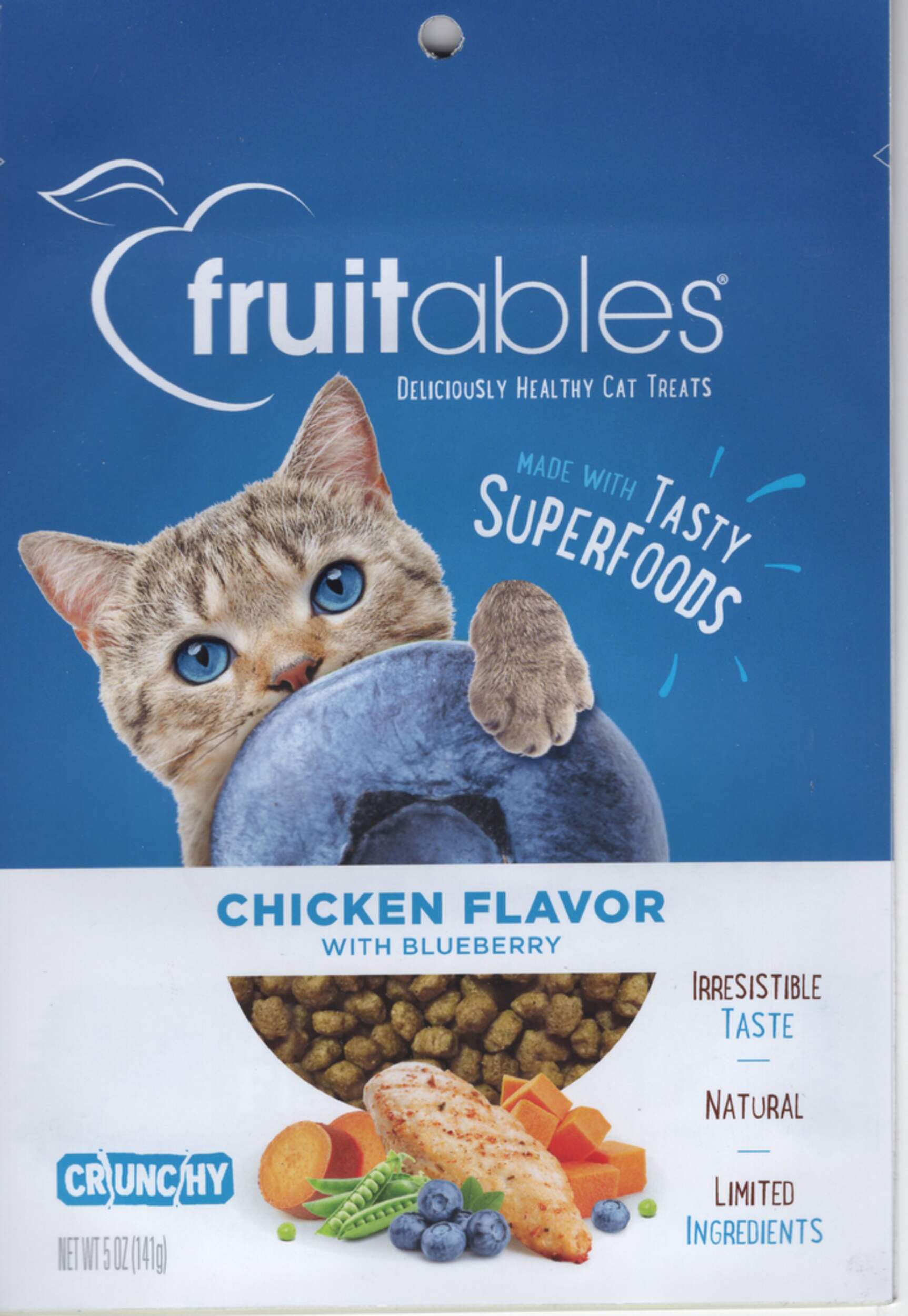 Fruitables® Chicken Flavour with Blueberry Dry Cat Treats, 70g Canadian Tire