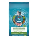 Purina ONE® Indoor Hairball & Weight Control Dry Cat Food, 3-kg Front_Flat