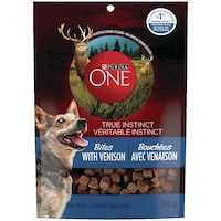 Purina ONE True Instinct Bites with Venison Dog Treats, 567-g Front_Flat
