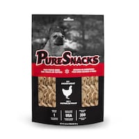 Gâteries pour chiens séchées à froid PureSnacks, poitrine de poulet, 261 g Front_Flat