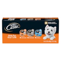 Cesar Chicken, NY StriP & Lamb Flavour Adult Wet Dog Food, 100-g, 24-Pk Front_Flat