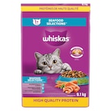 Whiskas Seafood Selections Dry Cat Food, 9.1-kg Front_Flat