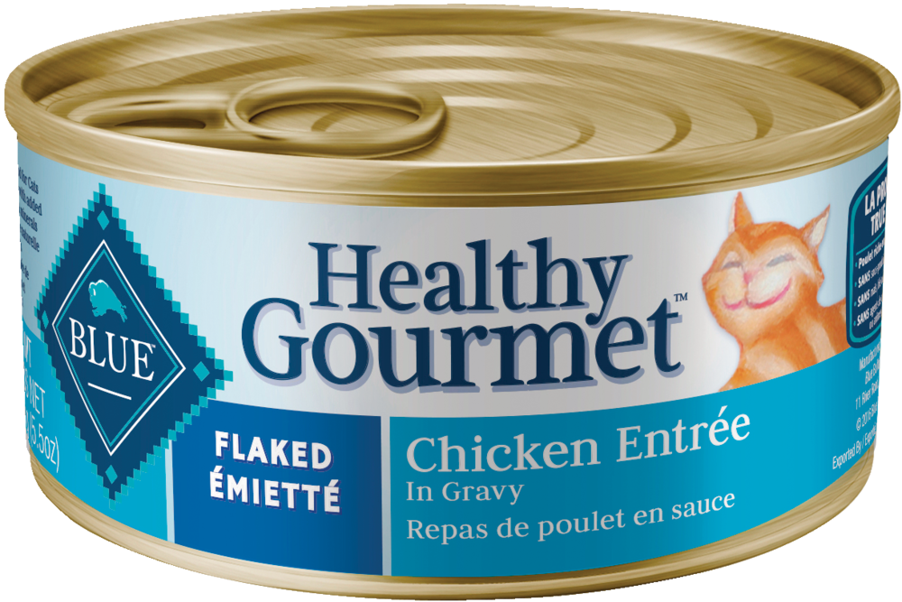 Blue Buffalo BLUE Healthy Gourmet Flaked Chicken Entree In Gravy Adult Wet Cat Food 155 g Canadian Tire