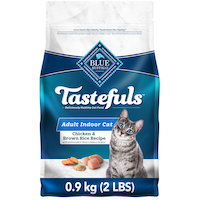 Blue Buffalo BLUE Tastefuls Indoor Natural Chicken & Brown Rice Adult Dry Cat Food, Assorted Sizes Front_Flat