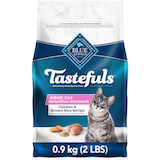 Blue Buffalo BLUE Tastefuls Natural Sensitive Stomach Chicken & Brown Rice Adult Dry Cat Food, Assorted Sizes Front_Flat