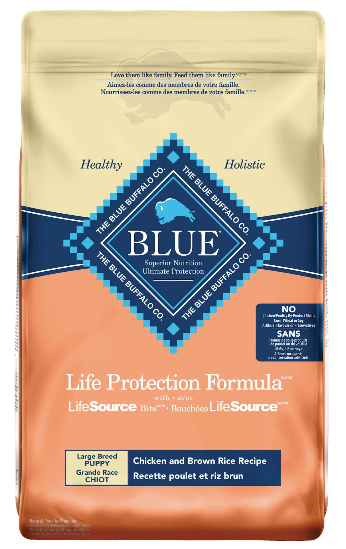 Blue Buffalo BLUE Large Breed Chicken Brown Rice Puppy Dry Dog Food 10.1 kg