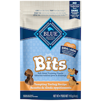 Blue Buffalo BLUE Bits Turkey Soft-Moist Training Dog Treats, 113-g Front_Flat