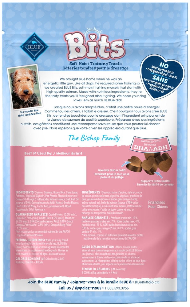 Blue Buffalo BLUE Bits Salmon Dog Treats, 113g Canadian Tire