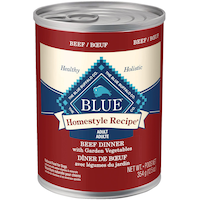 Blue Buffalo BLUE Homestyle Recipe Beef Adult Wet Dog Food, 354-g Front_Flat
