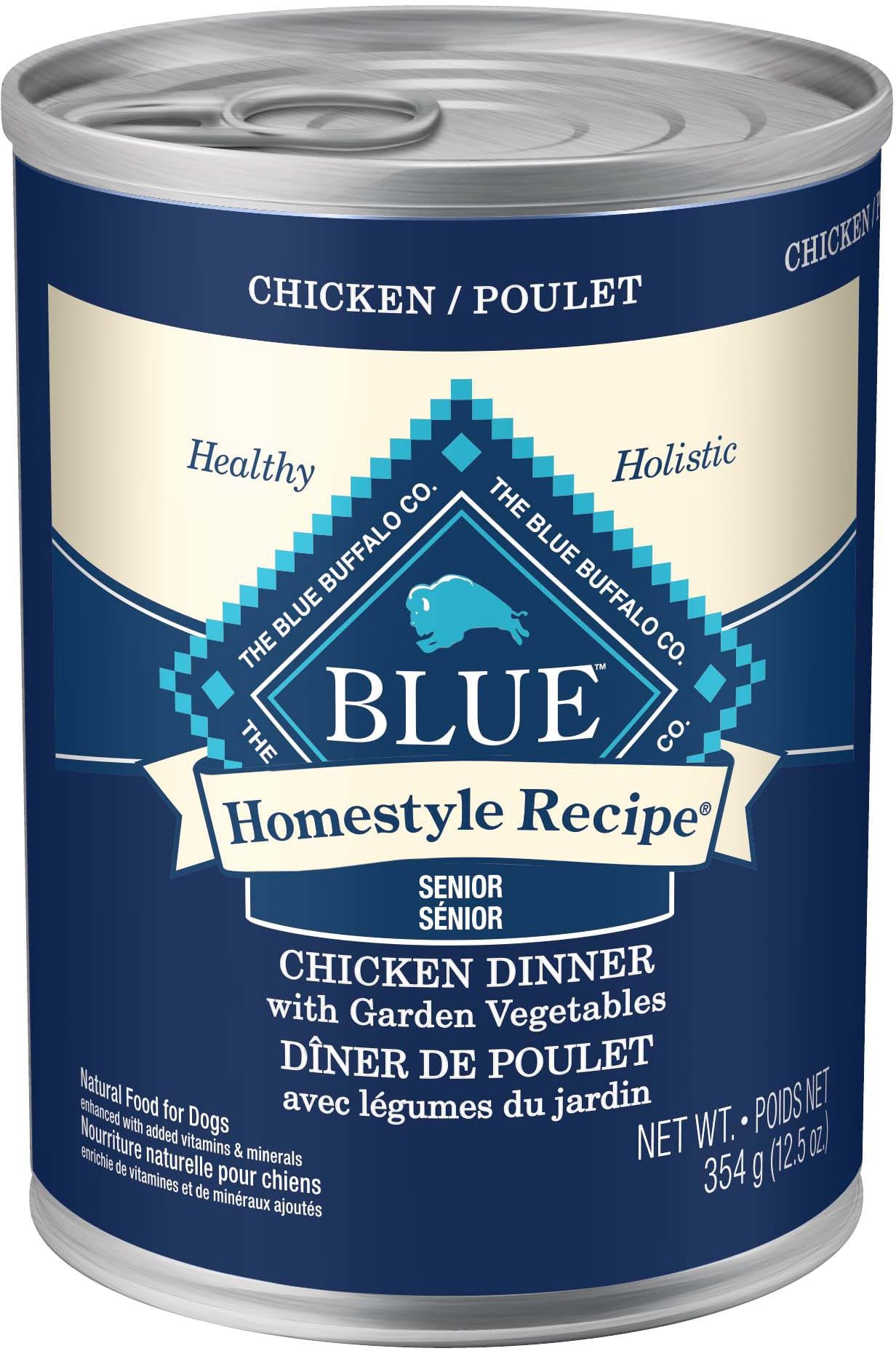 Blue homestyle recipe deals wet dog food