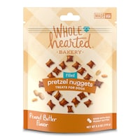 Pépites de bretzel au beurre d'arachide WholeHearted Bakery pour chiens, 6 oz Front_Flat