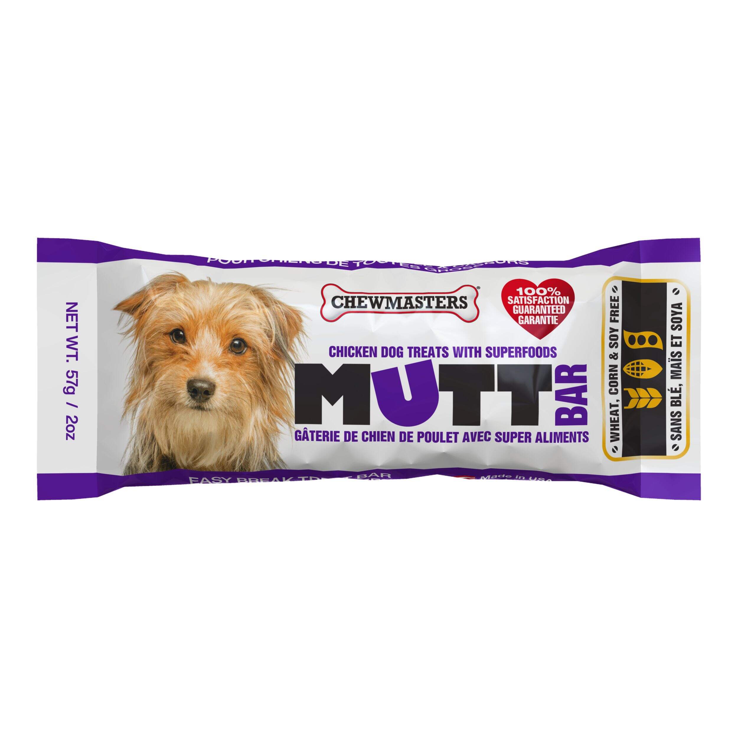 Gâterie pour chien Chewmasters Mutt Front_Flat