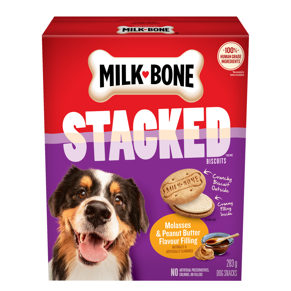 MilkBone Stacked Molasses & Peanut Butter, 283g Canadian Tire