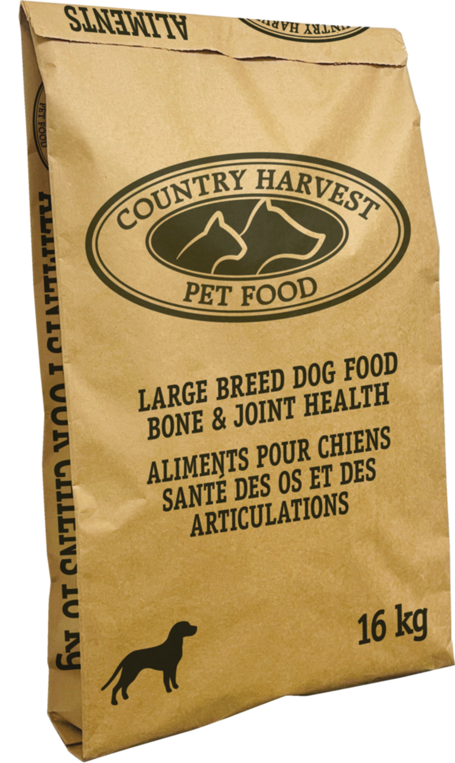 Nourriture pour chiens de grande taille Country Harvest, 16 kg Front_Three_Fourths_Angled_Right