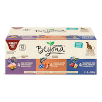 Purina Beyond In-Gravy Variety Pack Adult Wet Cat Food, 3 Unique Recipes, 12 x 85-g Front_Elevated