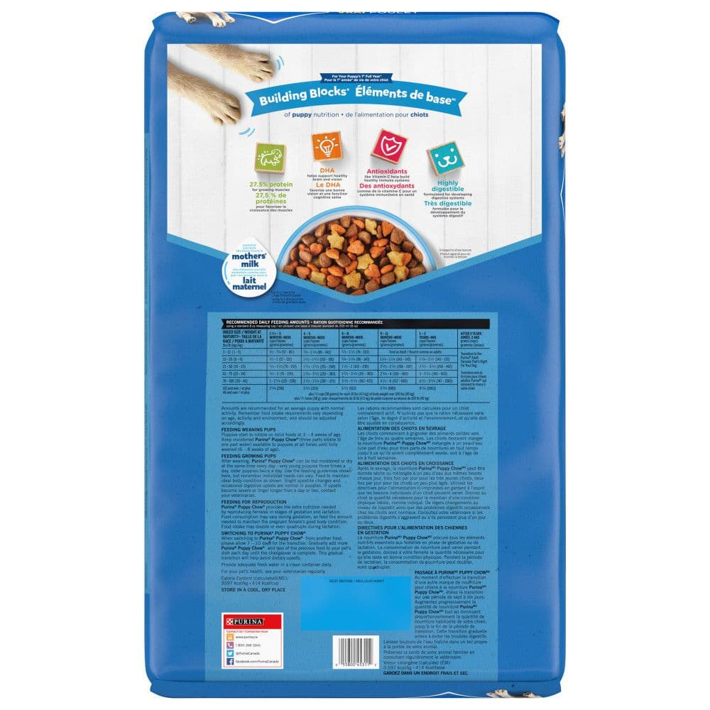 Purina puppy chow nutrition hotsell