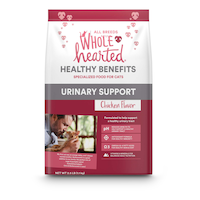 Nourriture sèche pour chats soin urinaire WholeHearted, poulet 2,26 kg Front_Flat