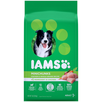 IAMS™ Adult Minichunks Dry Dog Food Chicken & Whole Grains Recipe, 3.18-kg Front_Flat