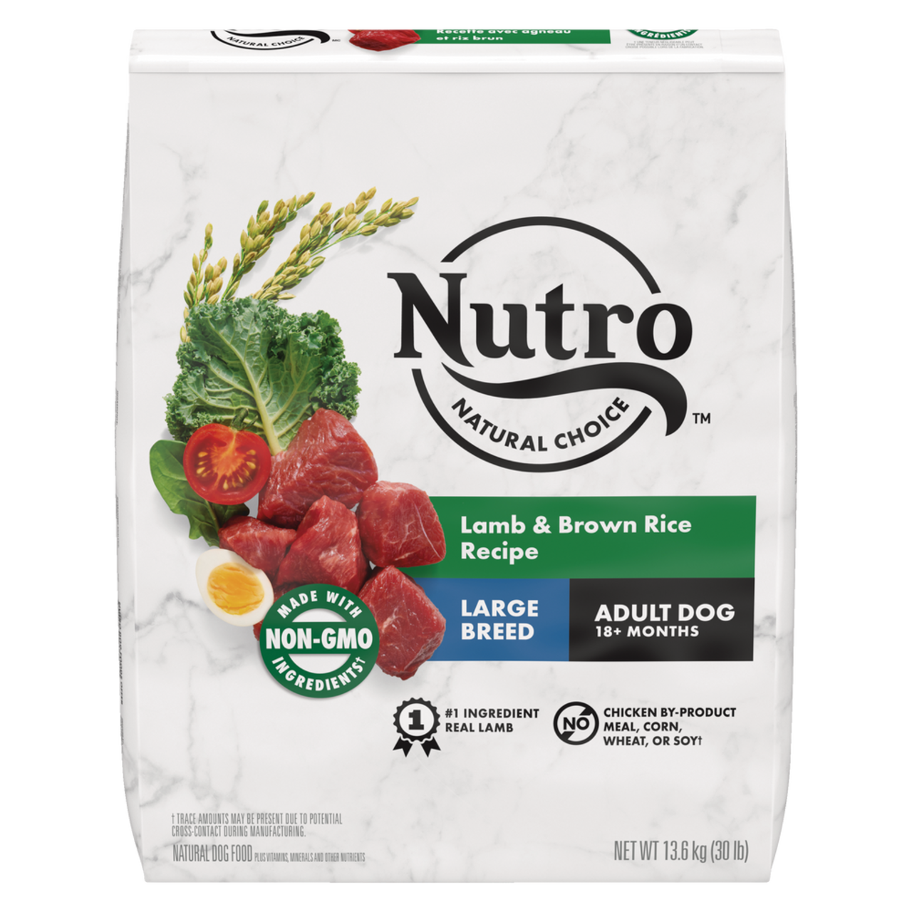 Nutro wholesome essentials adult deals breed dog food chicken