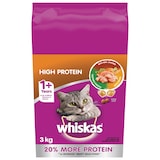 Whiskas High Protein with Real Chicken Dry Cat Food, Assorted Sizes Front_Flat