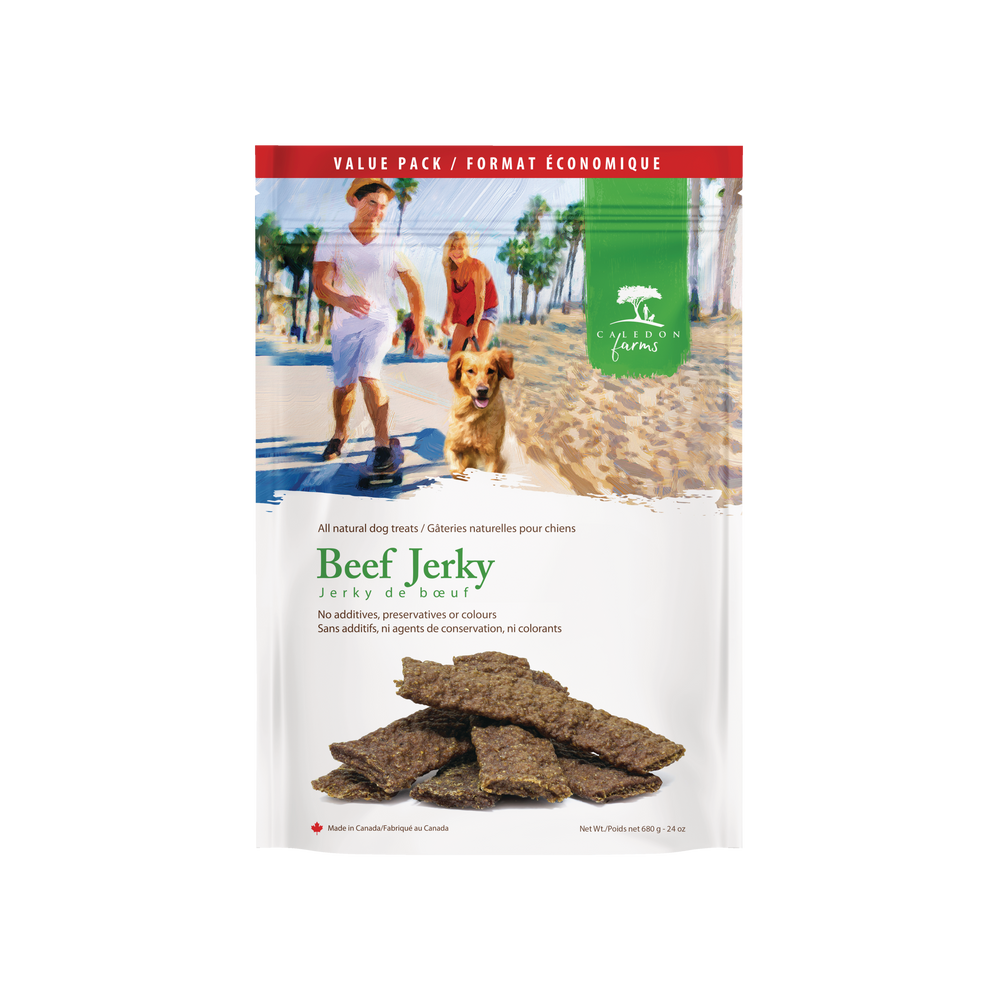 Caledon Farms Beef Jerky Dog Treats Value Pack, 680g Canadian Tire