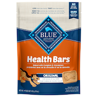 Gâteries santé pour chiens Blue Buffalo BLUE, barres citrouille et cannelle, 453 g