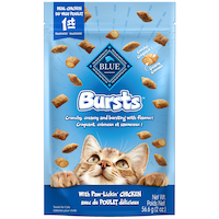 Blue Buffalo Bursts Chicken Flavour Crunchy Cat Treats, Assorted Sizes Front_Flat