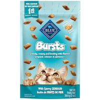 Blue Buffalo Bursts Seafood Flavour Crunchy Cat Treats, Assorted Sizes Front_Flat
