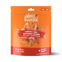 Gâteries pour chiens WholeHearted Culinary Cuts, charqui de poulet, tailles variées