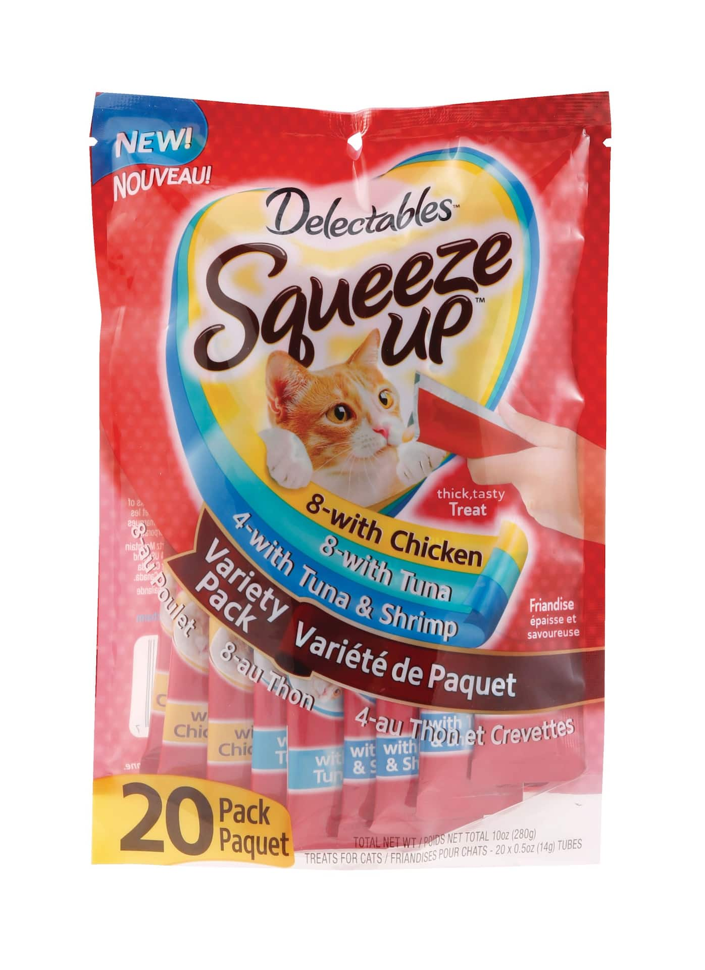 Hartz Delectables Squeeze UP Variety Pack Wet Cat Treats 280 g 20 x 14 g Canadian Tire