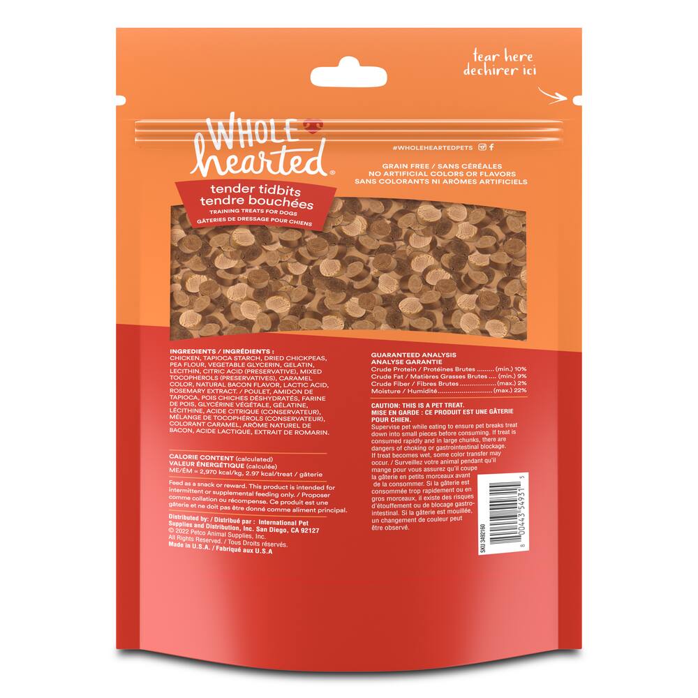 wholehearted dog training treats